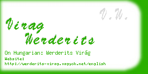 virag werderits business card